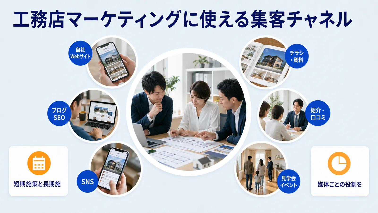 工務店マーケティングに使える集客チャネル