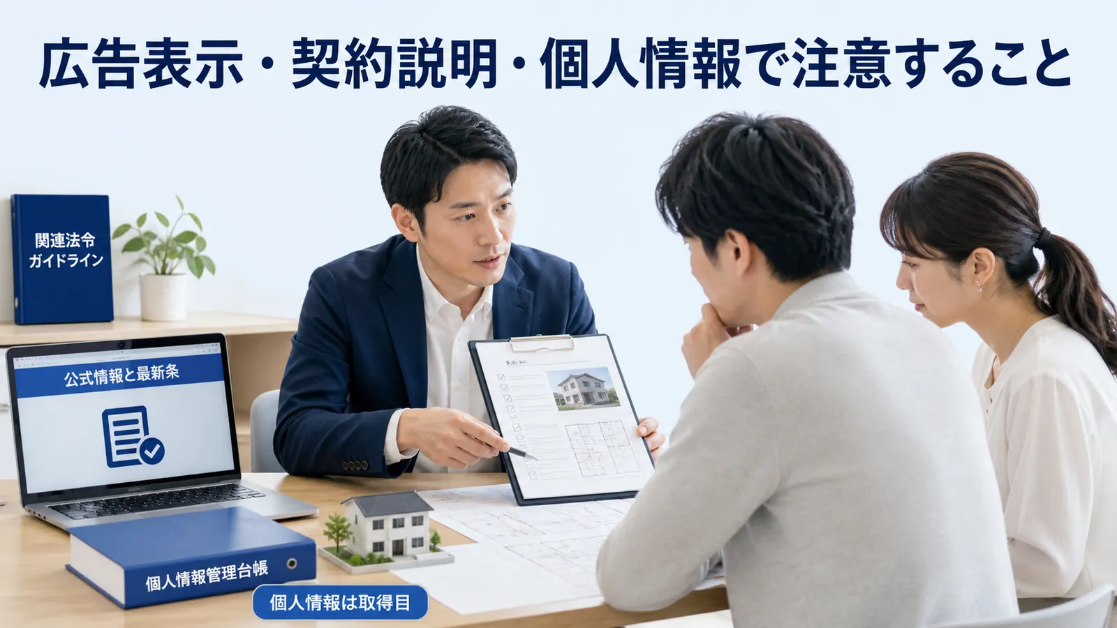 広告表示・契約説明・個人情報で注意すること