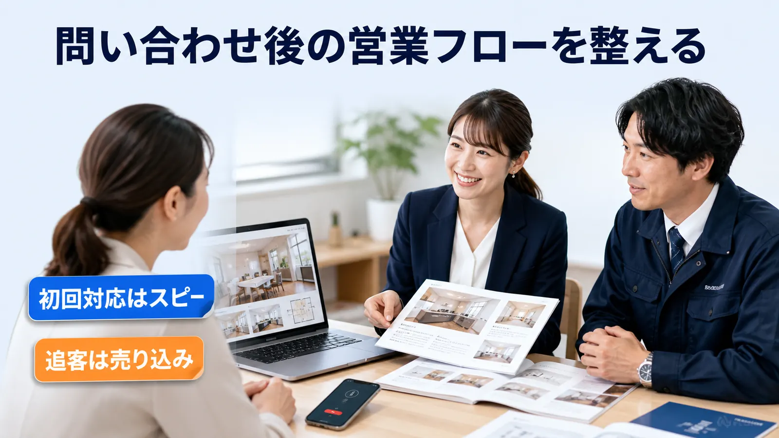 問い合わせ後の営業フローを整える