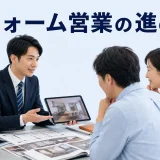 リフォーム営業の進め方を内容別のオリジナル構図で整理した図解