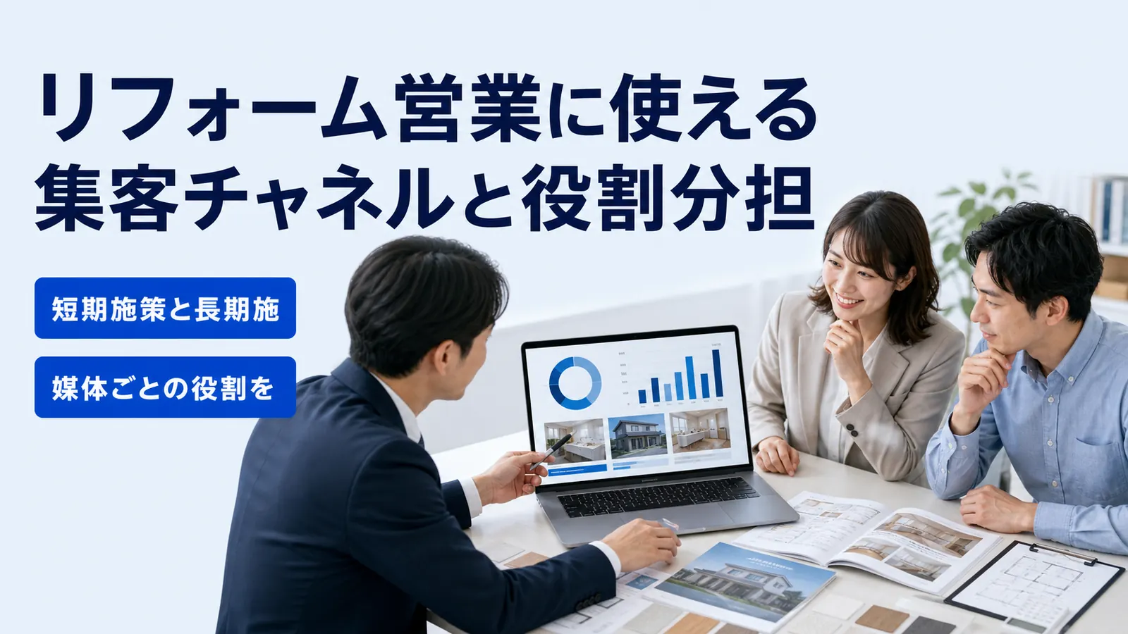 リフォーム営業に使える集客チャネルと役割分担