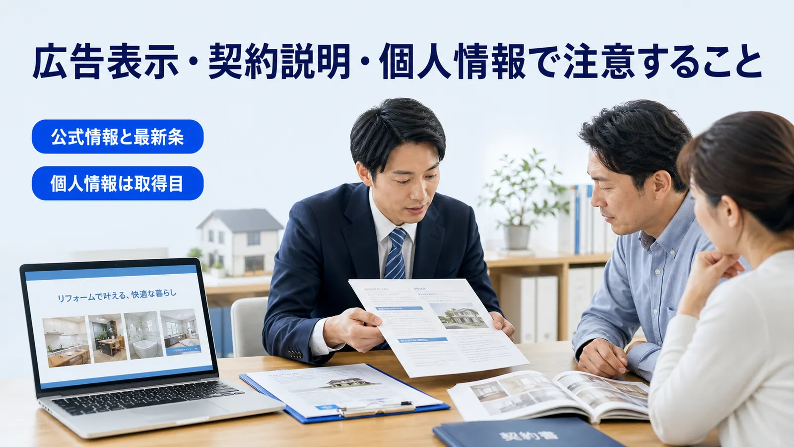 広告表示・契約説明・個人情報で注意すること