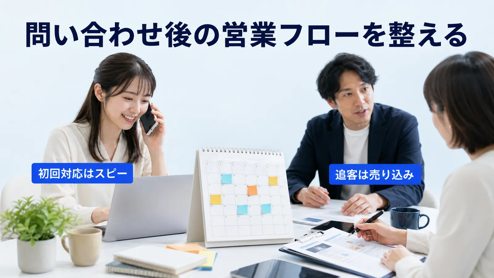 問い合わせ後の営業フローを整える