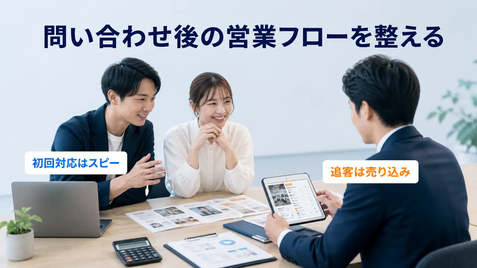 問い合わせ後の営業フローを整える