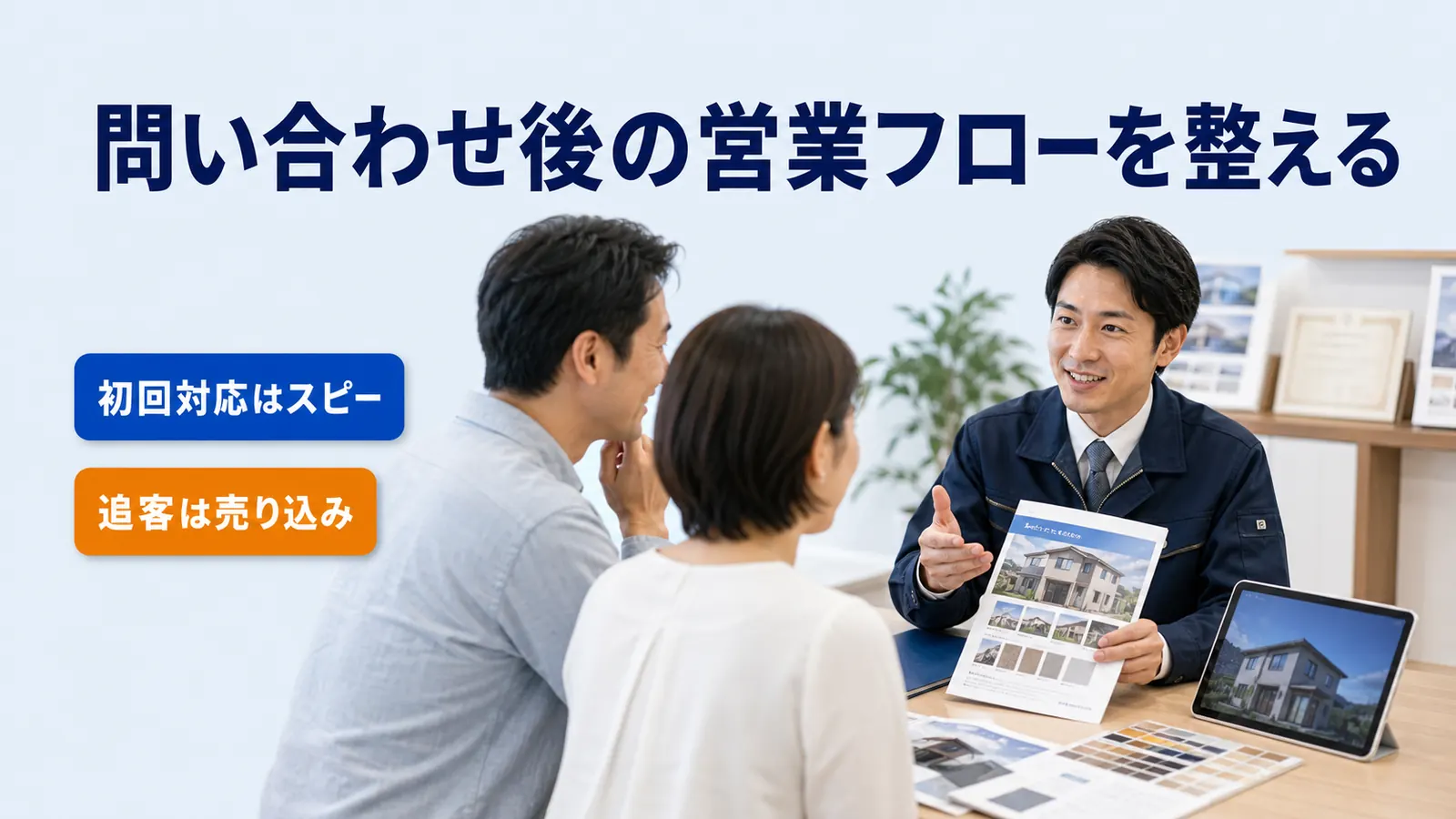 問い合わせ後の営業フローを整える