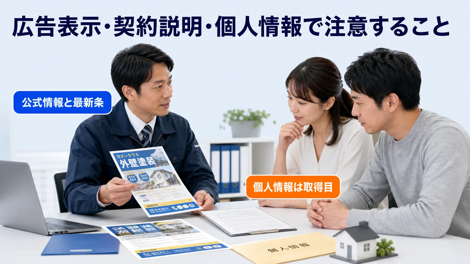 広告表示・契約説明・個人情報で注意すること