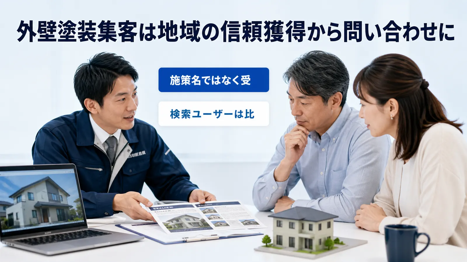 外壁塗装集客は地域の信頼獲得から問い合わせに