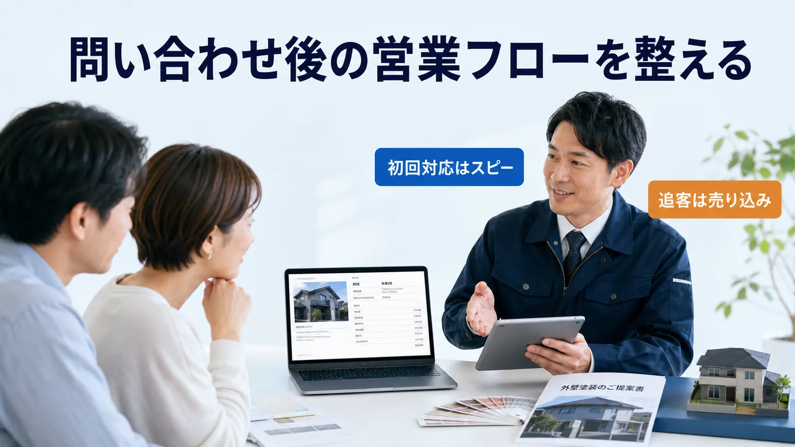 問い合わせ後の営業フローを整える