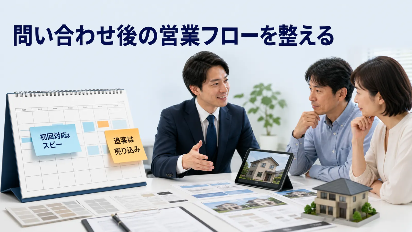 問い合わせ後の営業フローを整える