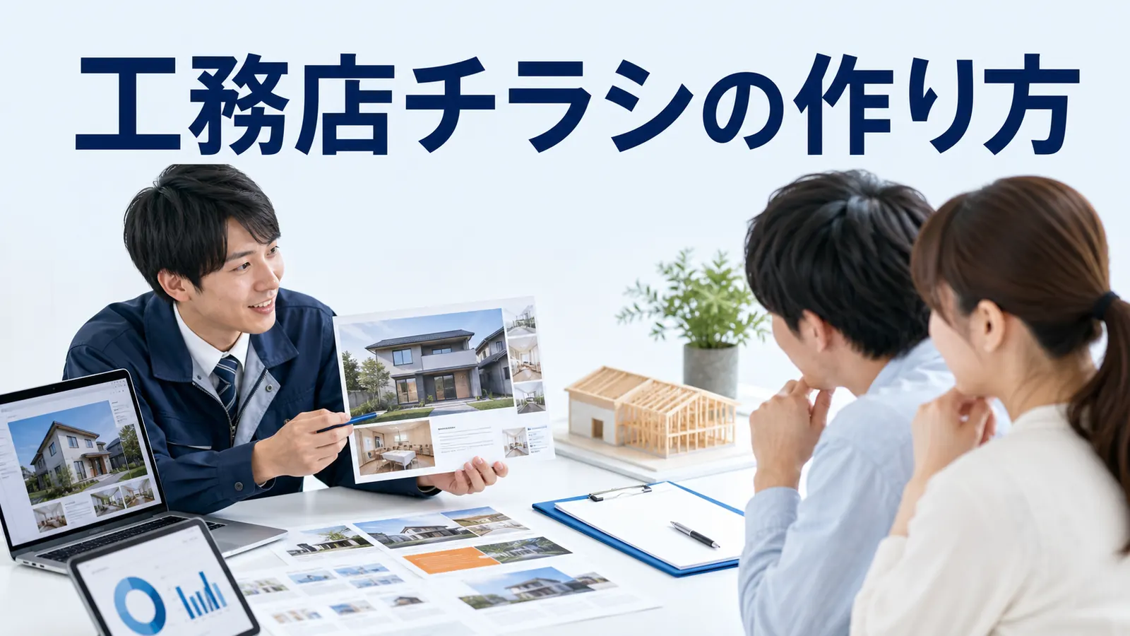 工務店チラシの作り方を内容別のオリジナル構図で整理した図解