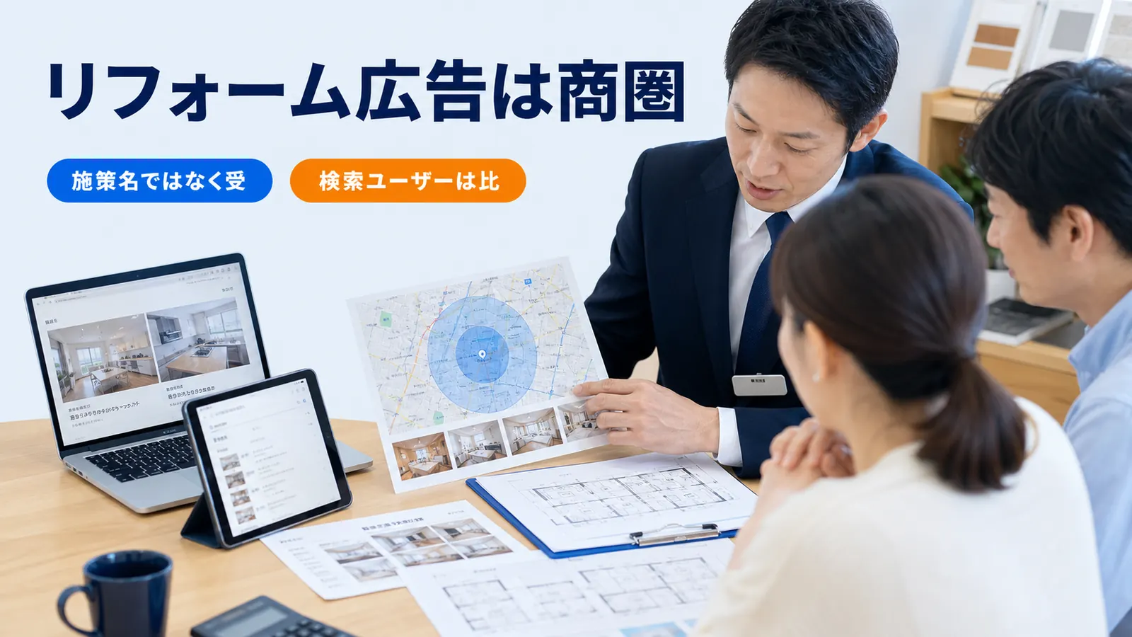 リフォーム広告は商圏