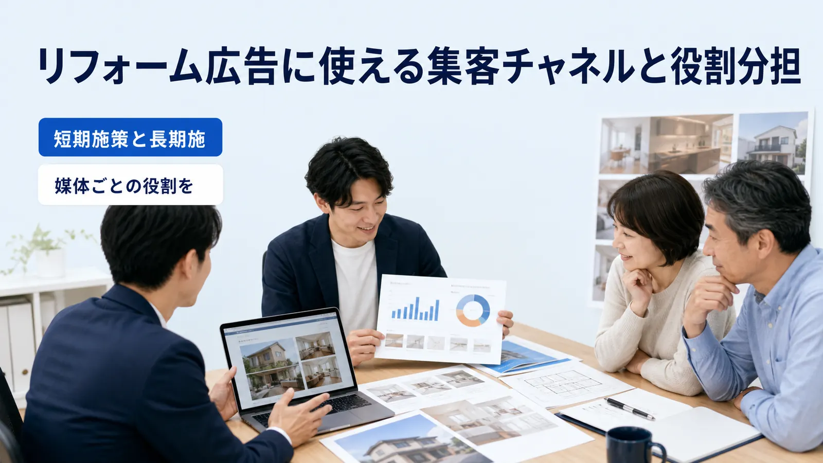 リフォーム広告に使える集客チャネルと役割分担