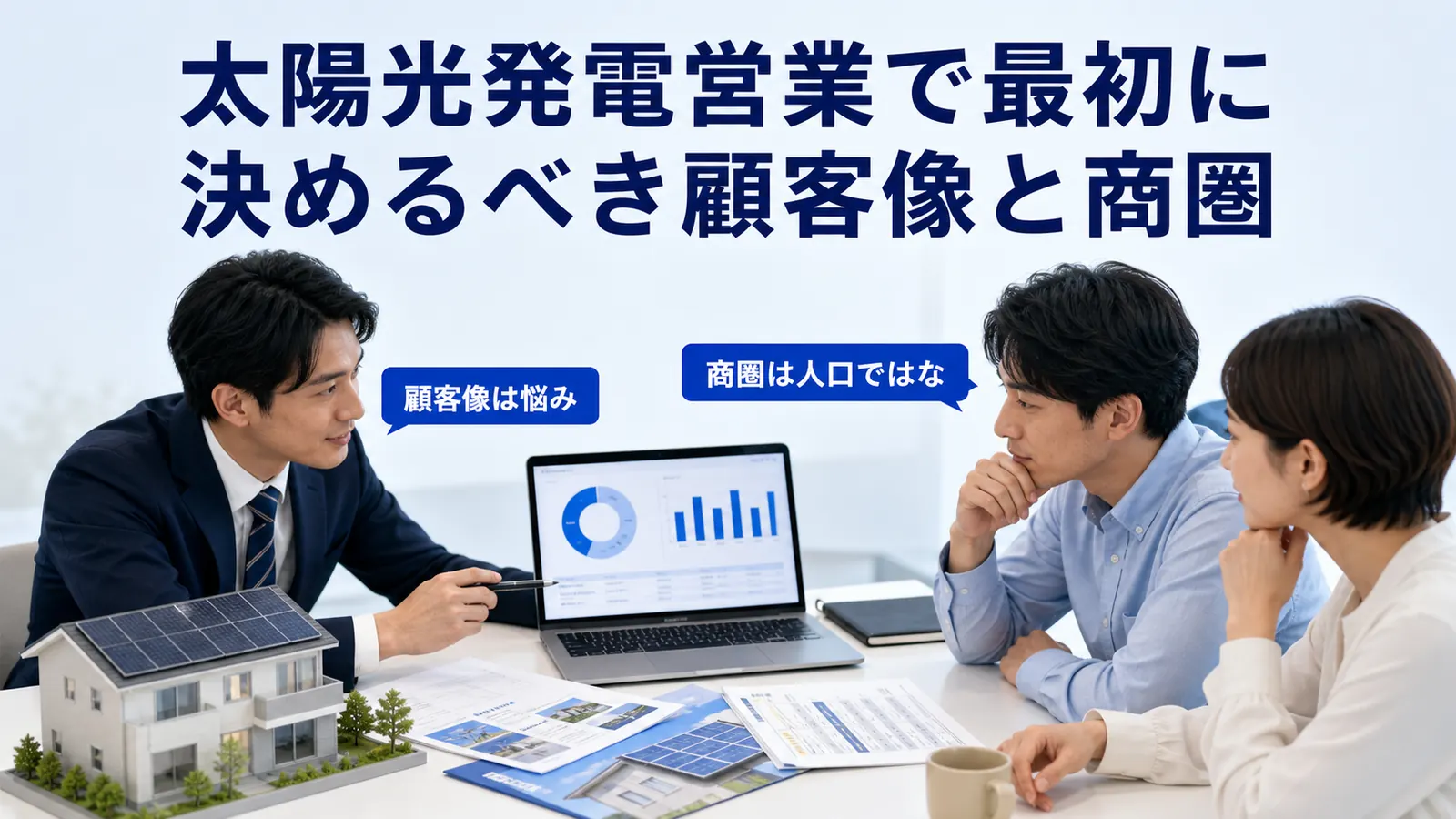 太陽光発電営業で最初に決めるべき顧客像と商圏