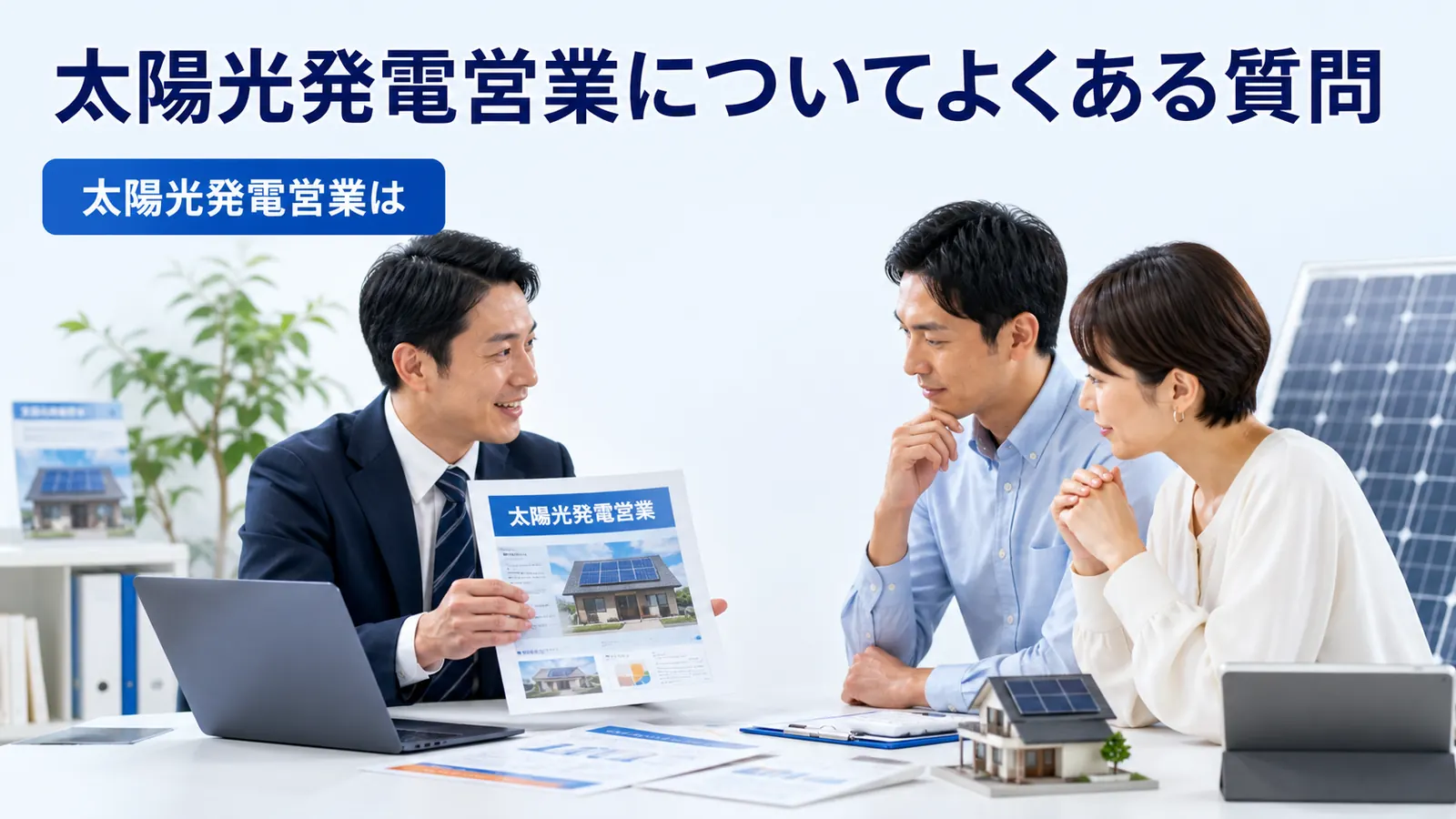 太陽光発電営業についてよくある質問