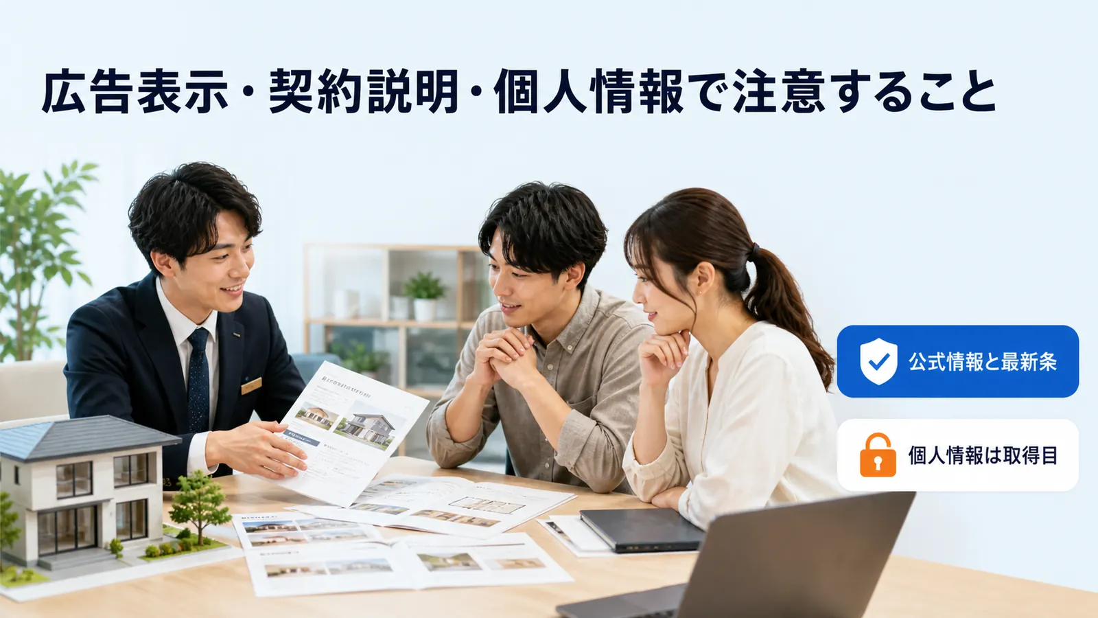 広告表示・契約説明・個人情報で注意すること