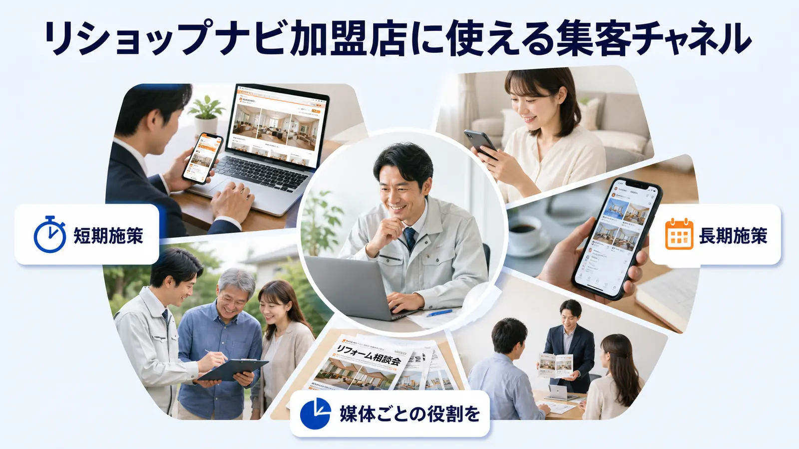 リショップナビ加盟店に使える集客チャネル