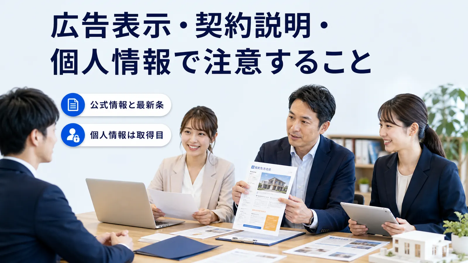 広告表示・契約説明・個人情報で注意すること