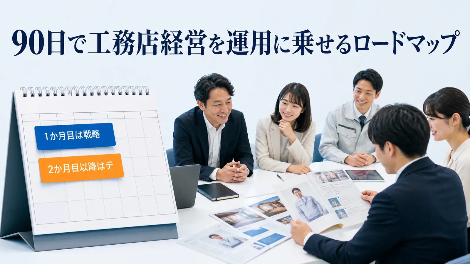 90日で工務店経営を運用に乗せるロードマップ