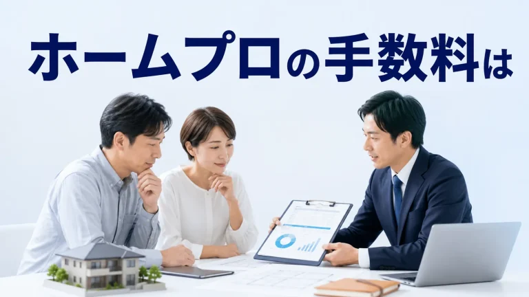 ホームプロの手数料はを内容別のオリジナル構図で整理した図解
