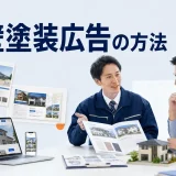 外壁塗装広告の方法を内容別のオリジナル構図で整理した図解