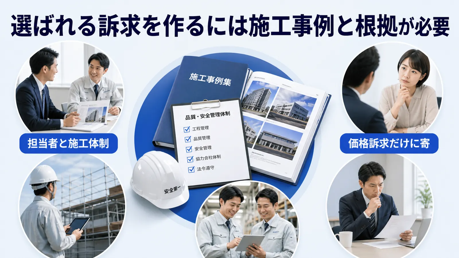 選ばれる訴求を作るには施工事例と根拠が必要