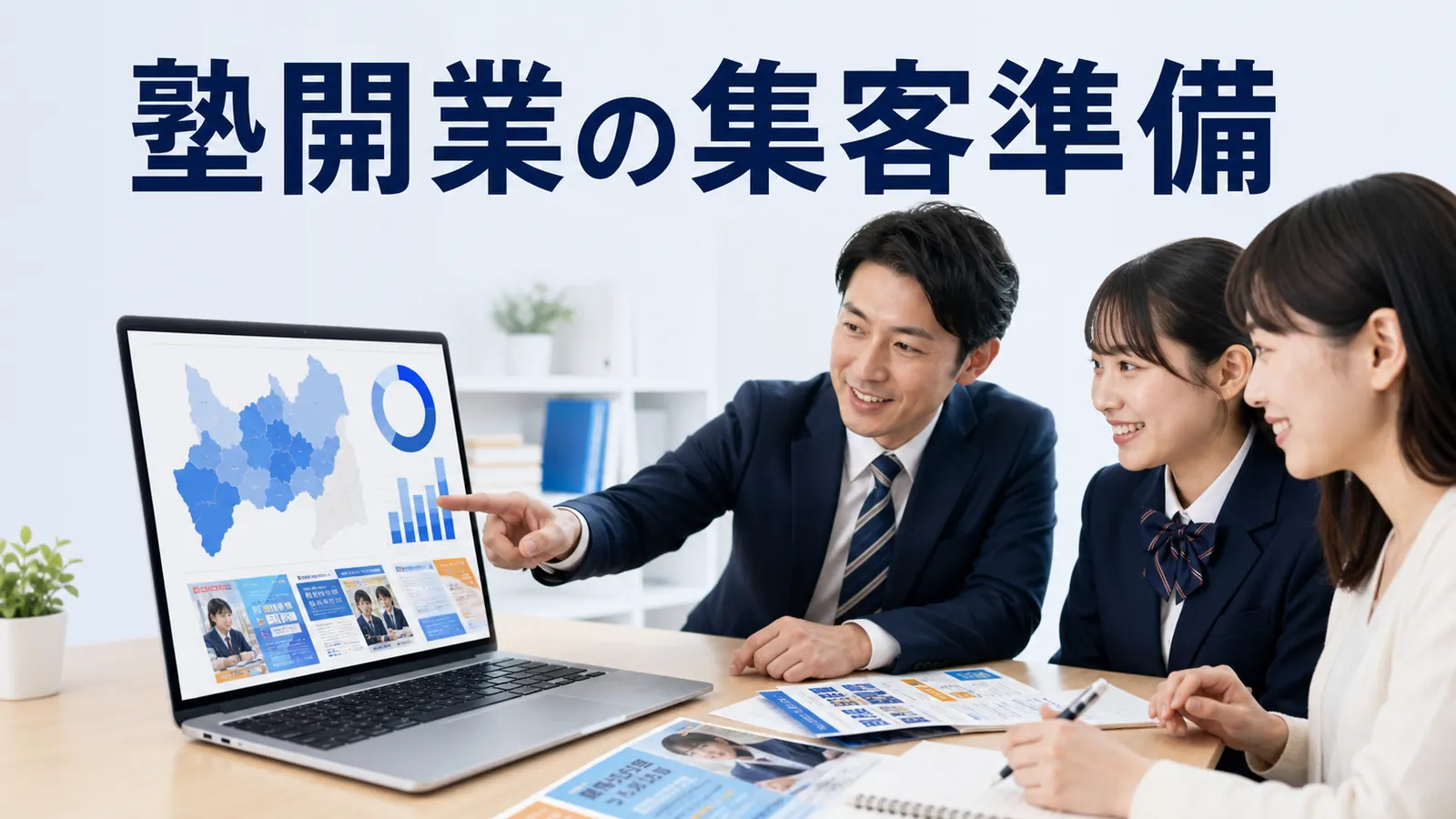 塾開業の集客準備|開校前に必要な商圏・チラシ・広告・体験導線