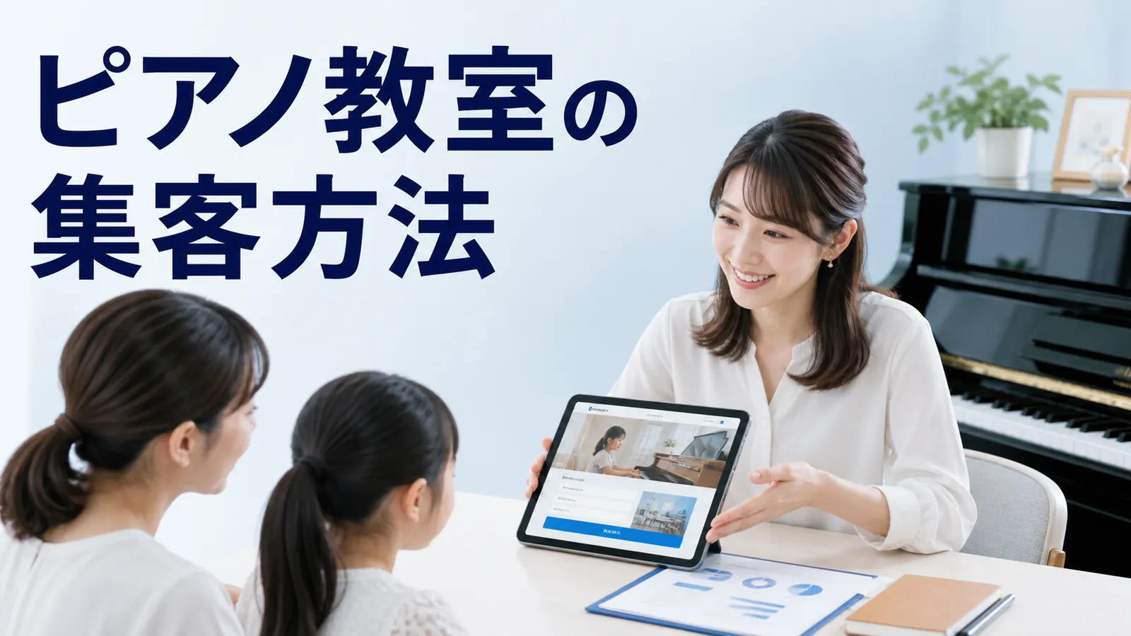 ピアノ教室の集客方法｜体験レッスン予約を増やす地域導線