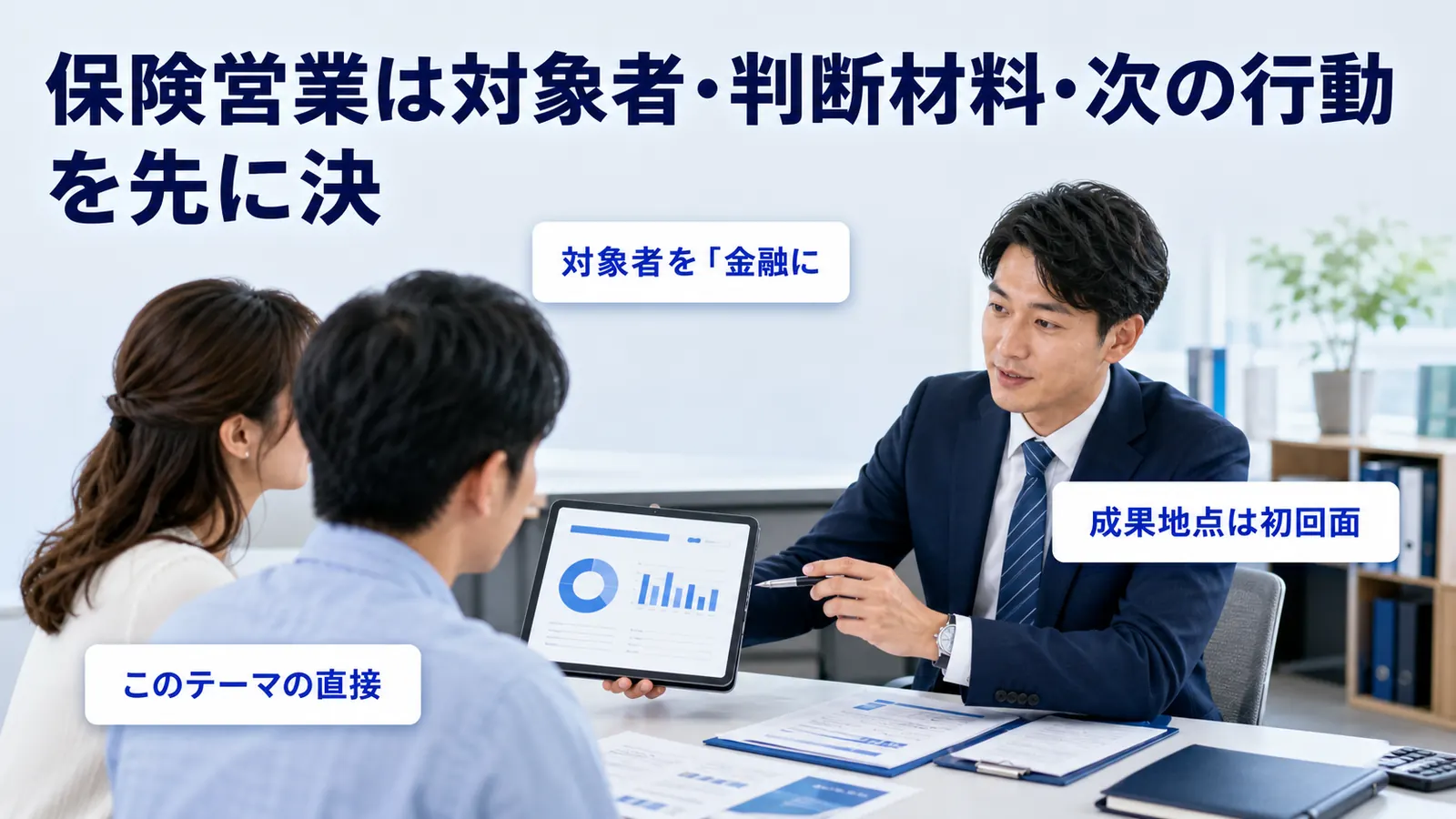 保険営業は対象者・判断材料・次の行動を先に決