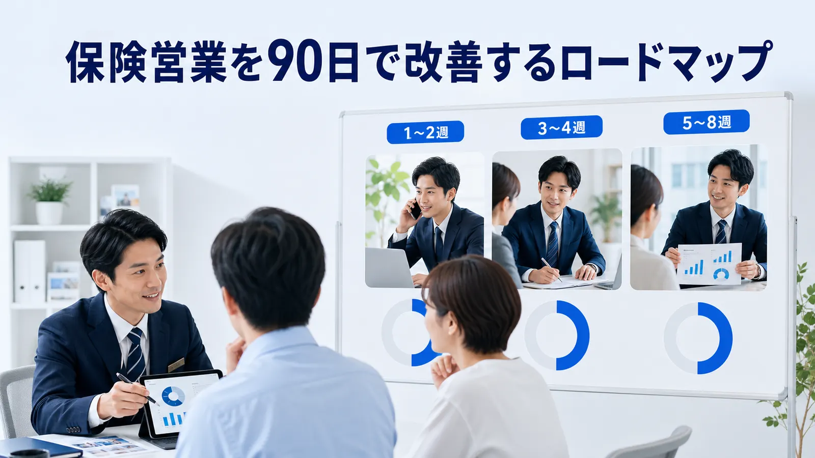 保険営業を90日で改善するロードマップ