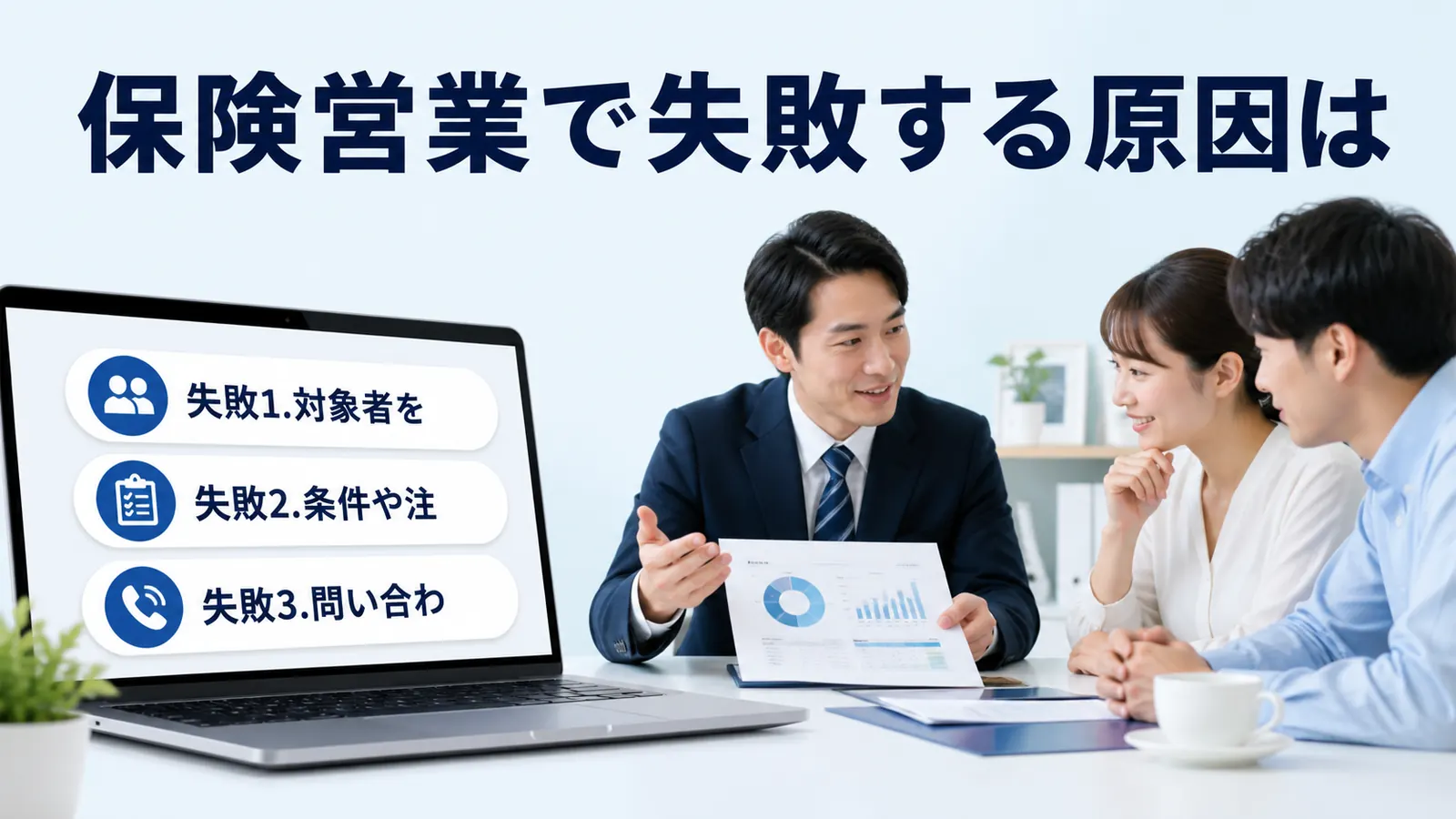 保険営業で失敗する原因は