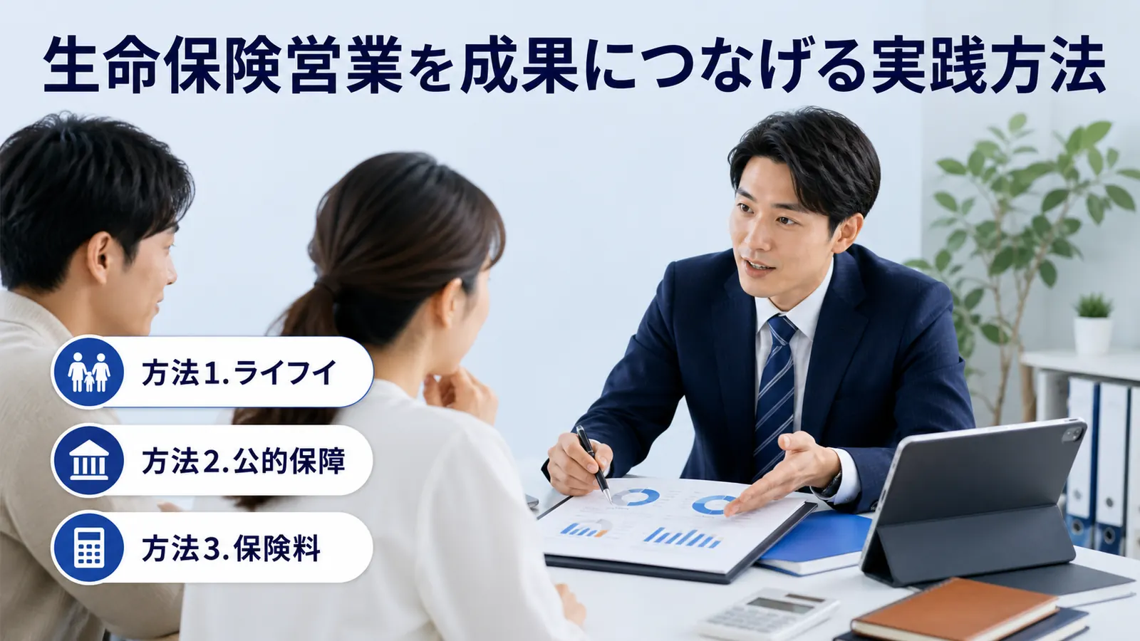 生命保険営業を成果につなげる実践方法
