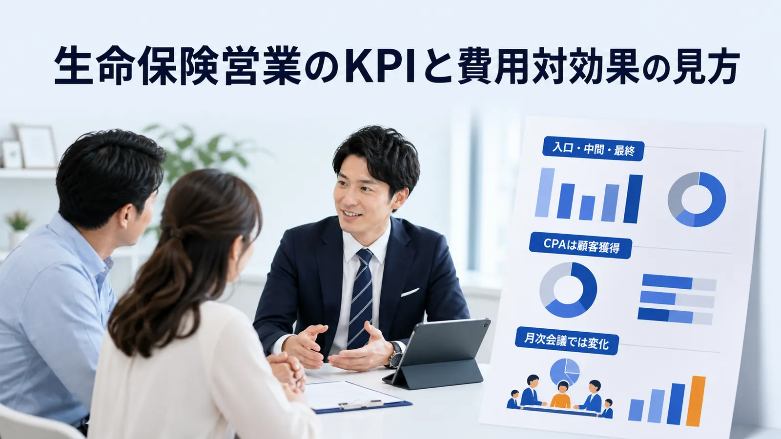 生命保険営業のKPIと費用対効果の見方