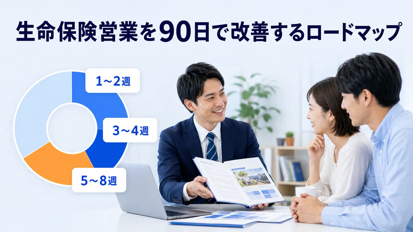 生命保険営業を90日で改善するロードマップ