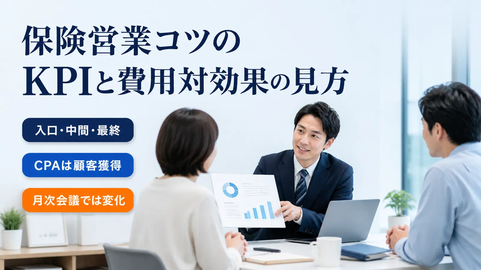 保険営業コツのKPIと費用対効果の見方