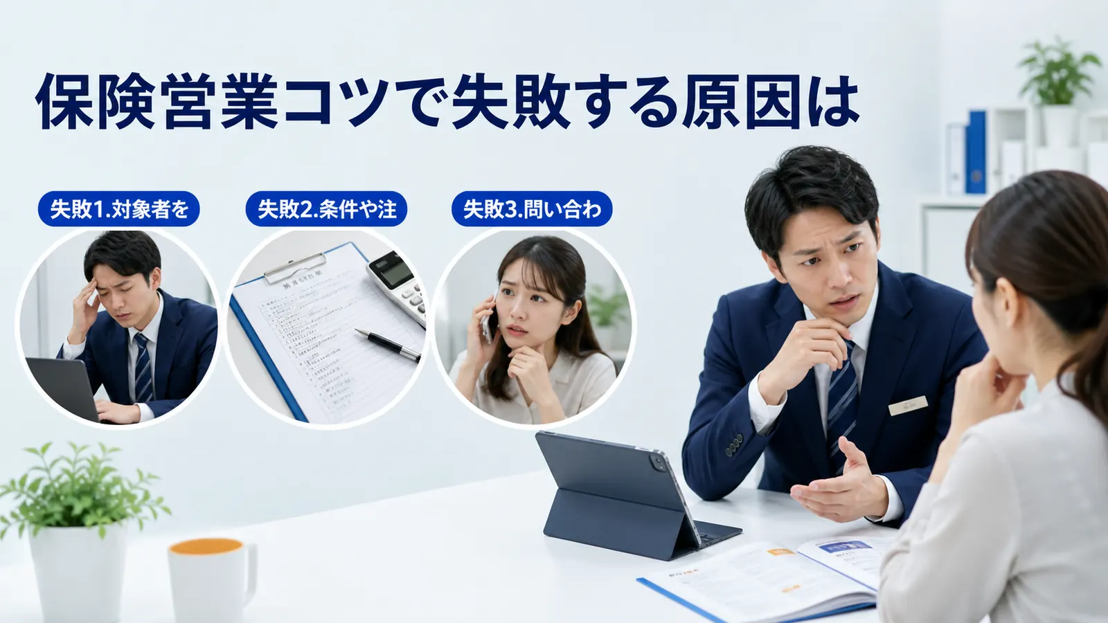 保険営業コツで失敗する原因は