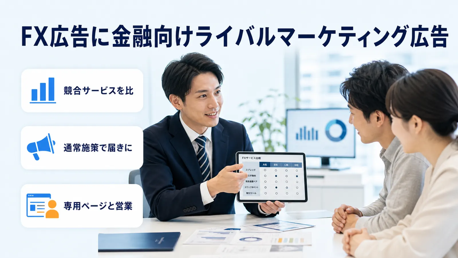 FX広告に金融向けライバルマーケティング広告