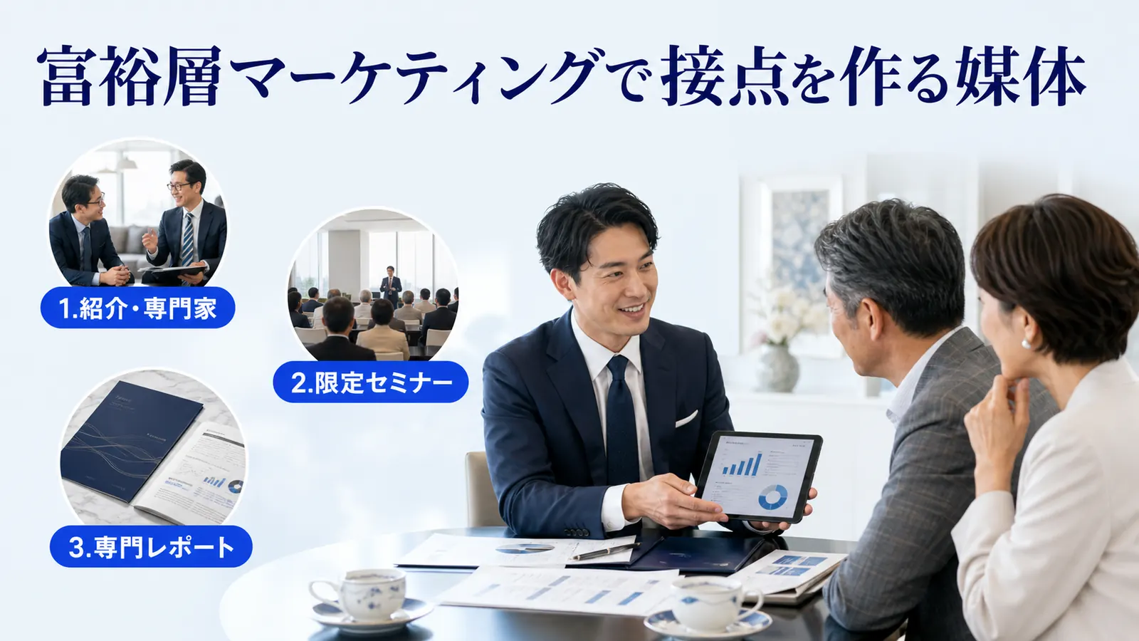 富裕層マーケティングで接点を作る媒体