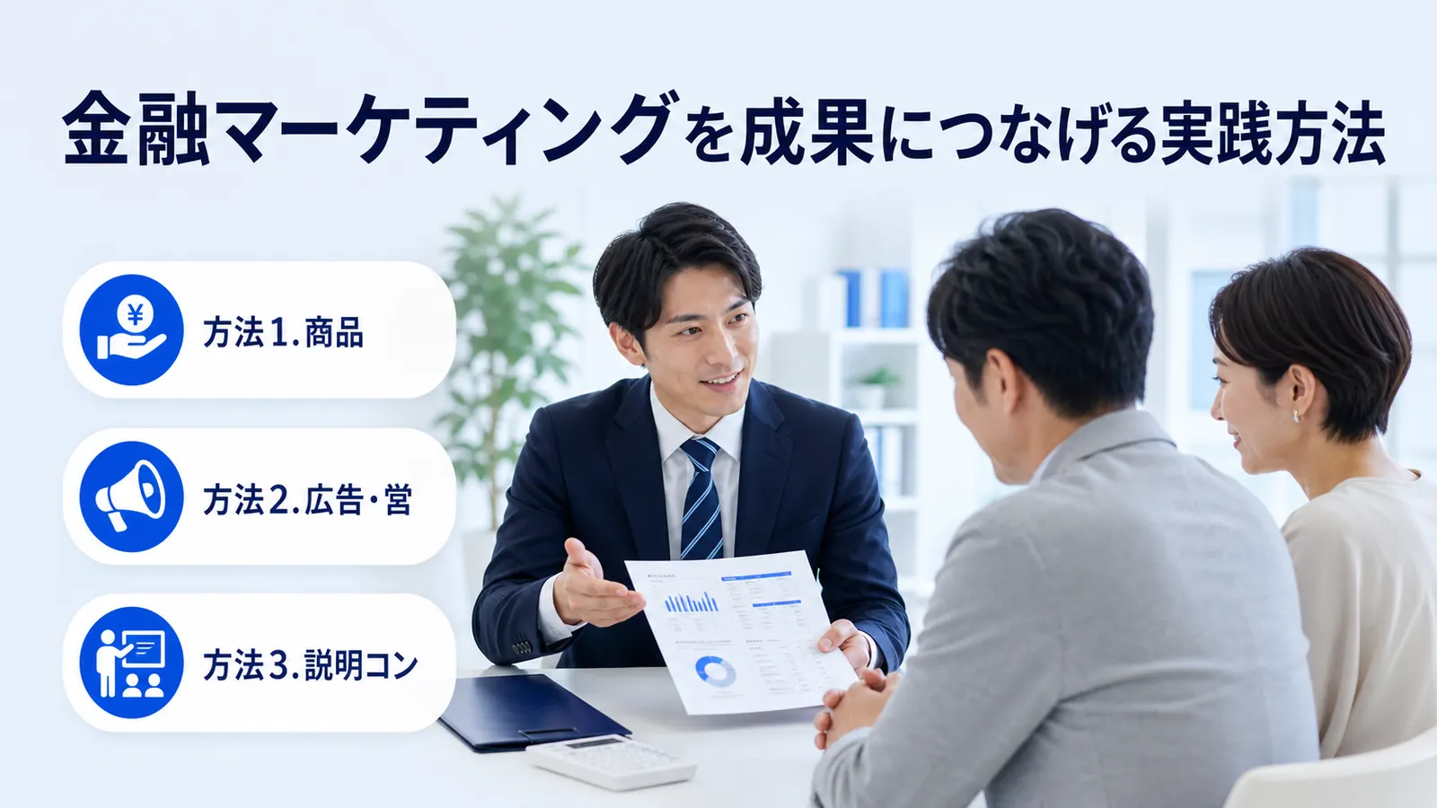 金融マーケティングを成果につなげる実践方法