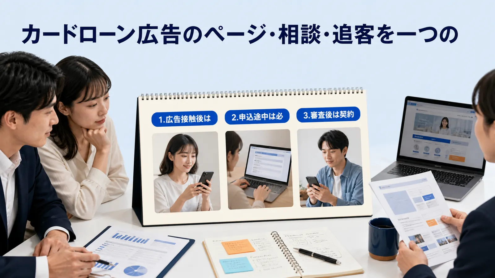 カードローン広告のページ・相談・追客を一つの