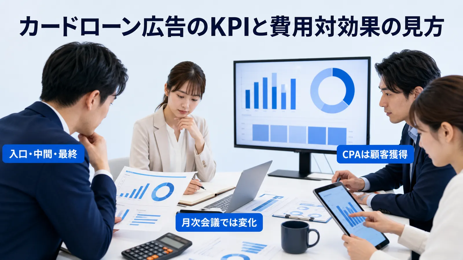 カードローン広告のKPIと費用対効果の見方