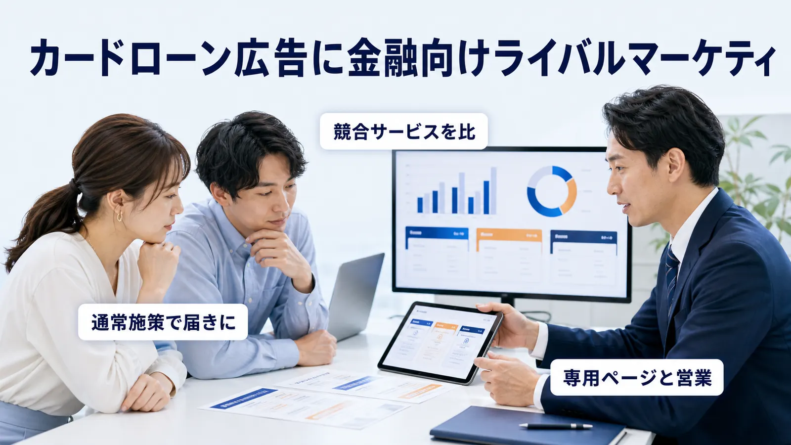 カードローン広告に金融向けライバルマーケティ