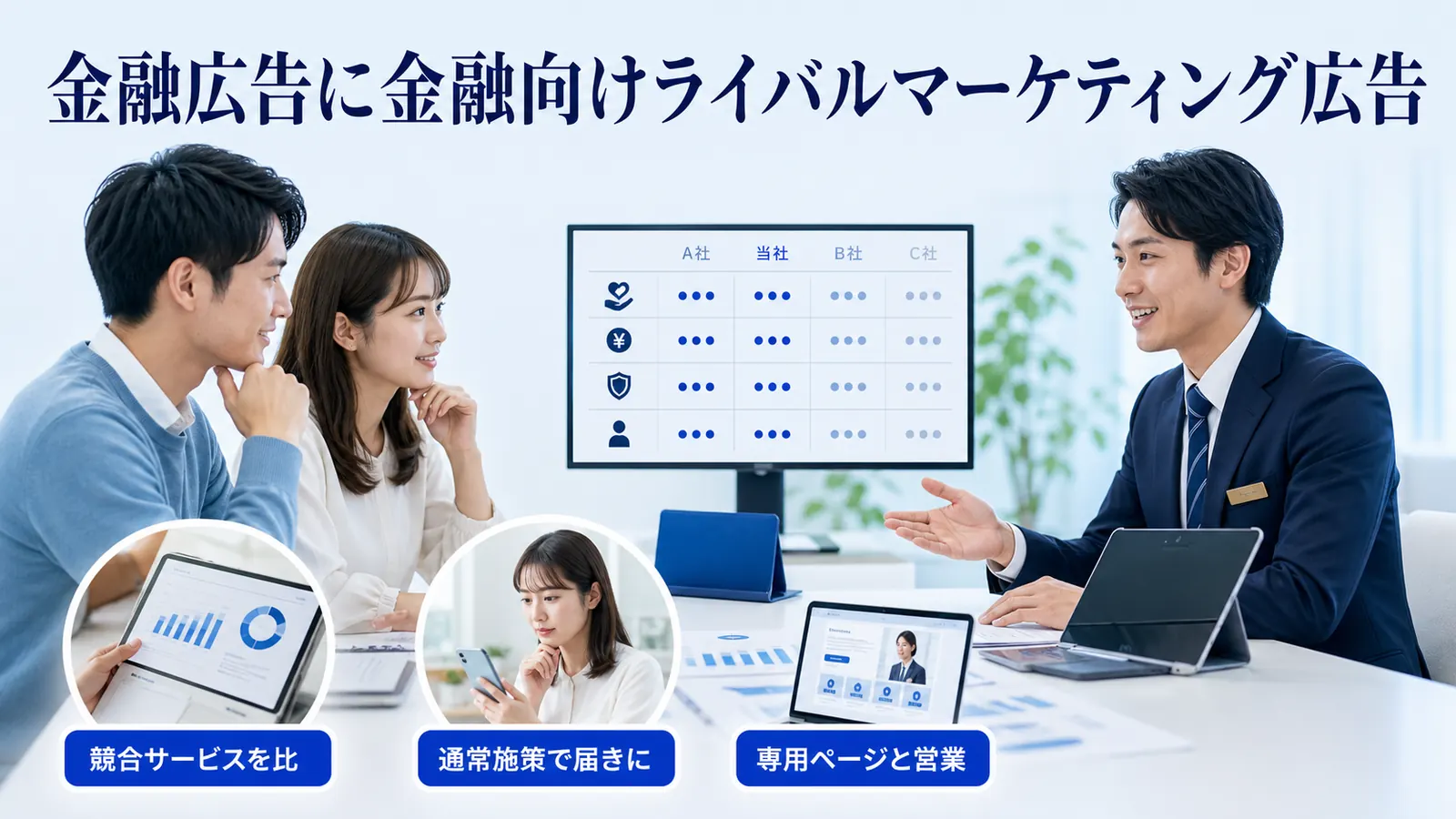 金融広告に金融向けライバルマーケティング広告