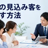 保険の見込み客を増やす方法を内容別のオリジナル構図で整理した図解
