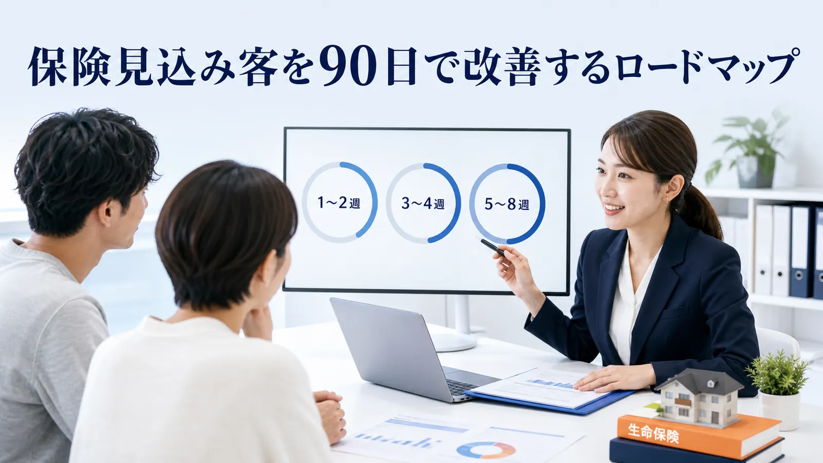 保険見込み客を90日で改善するロードマップ