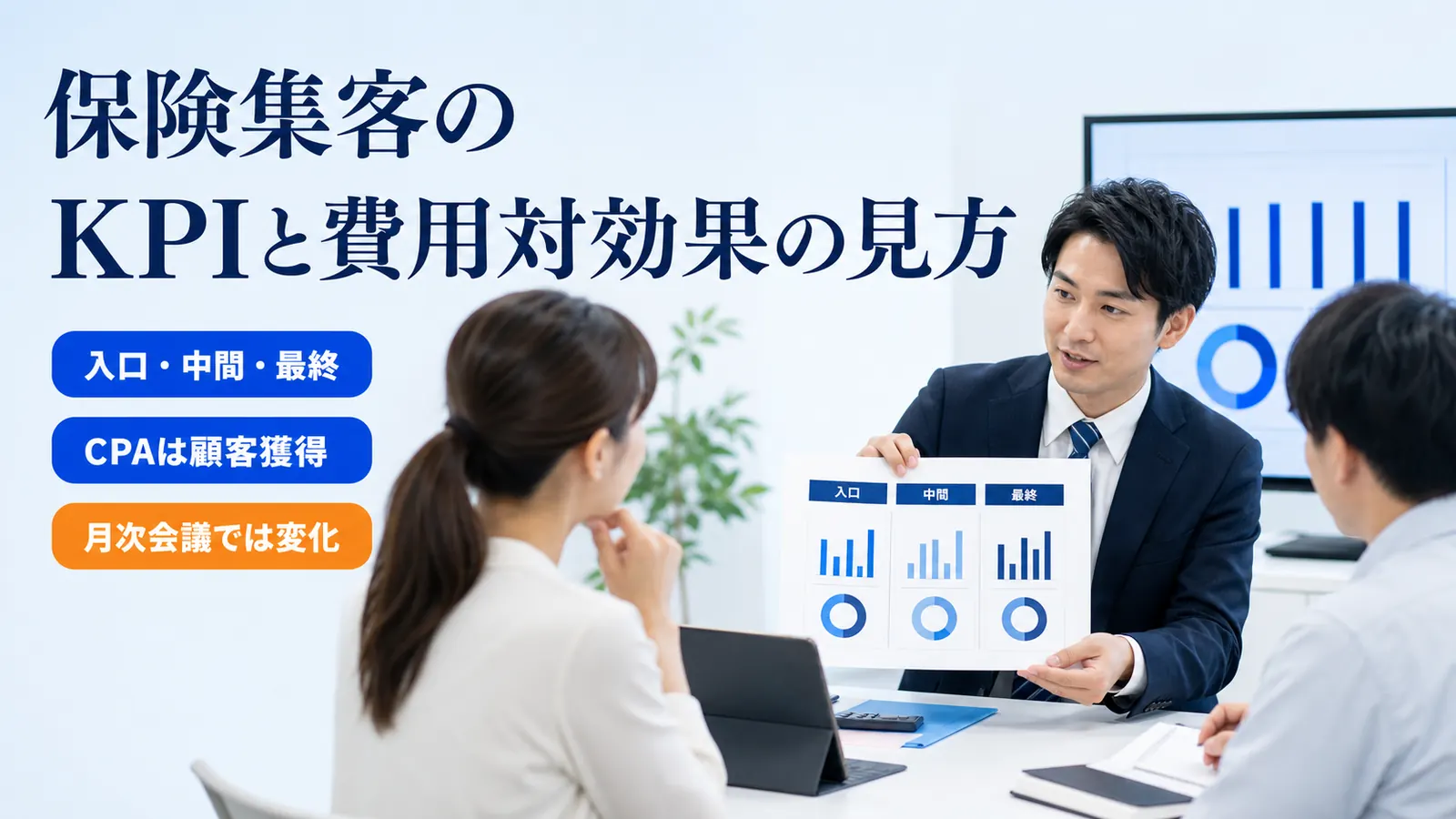 保険集客のKPIと費用対効果の見方