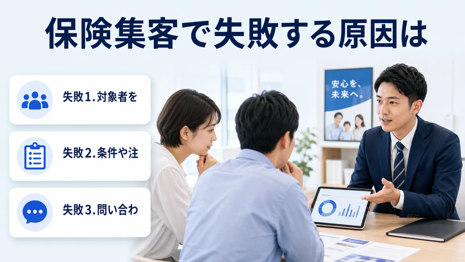 保険集客で失敗する原因は