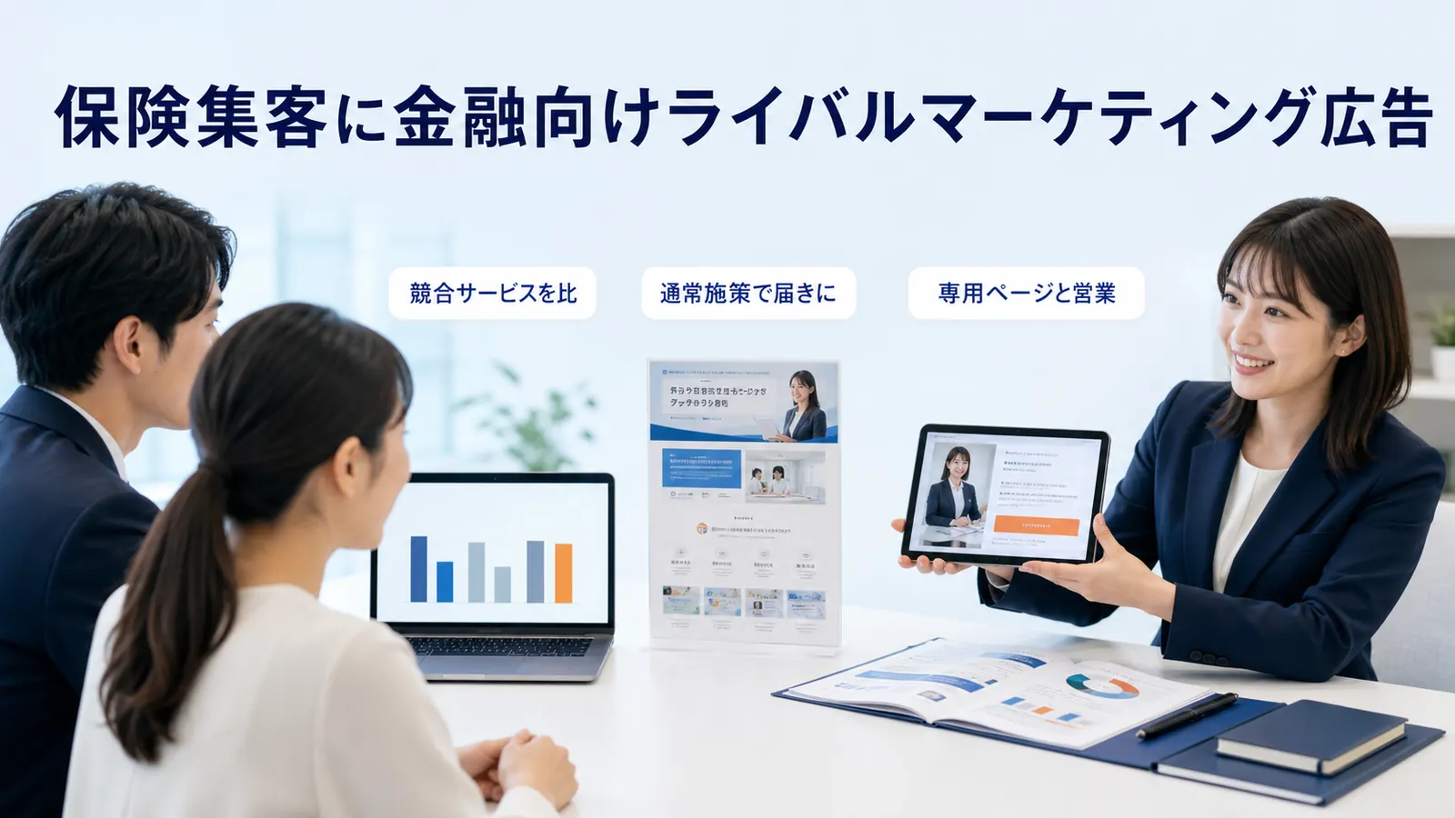 保険集客に金融向けライバルマーケティング広告