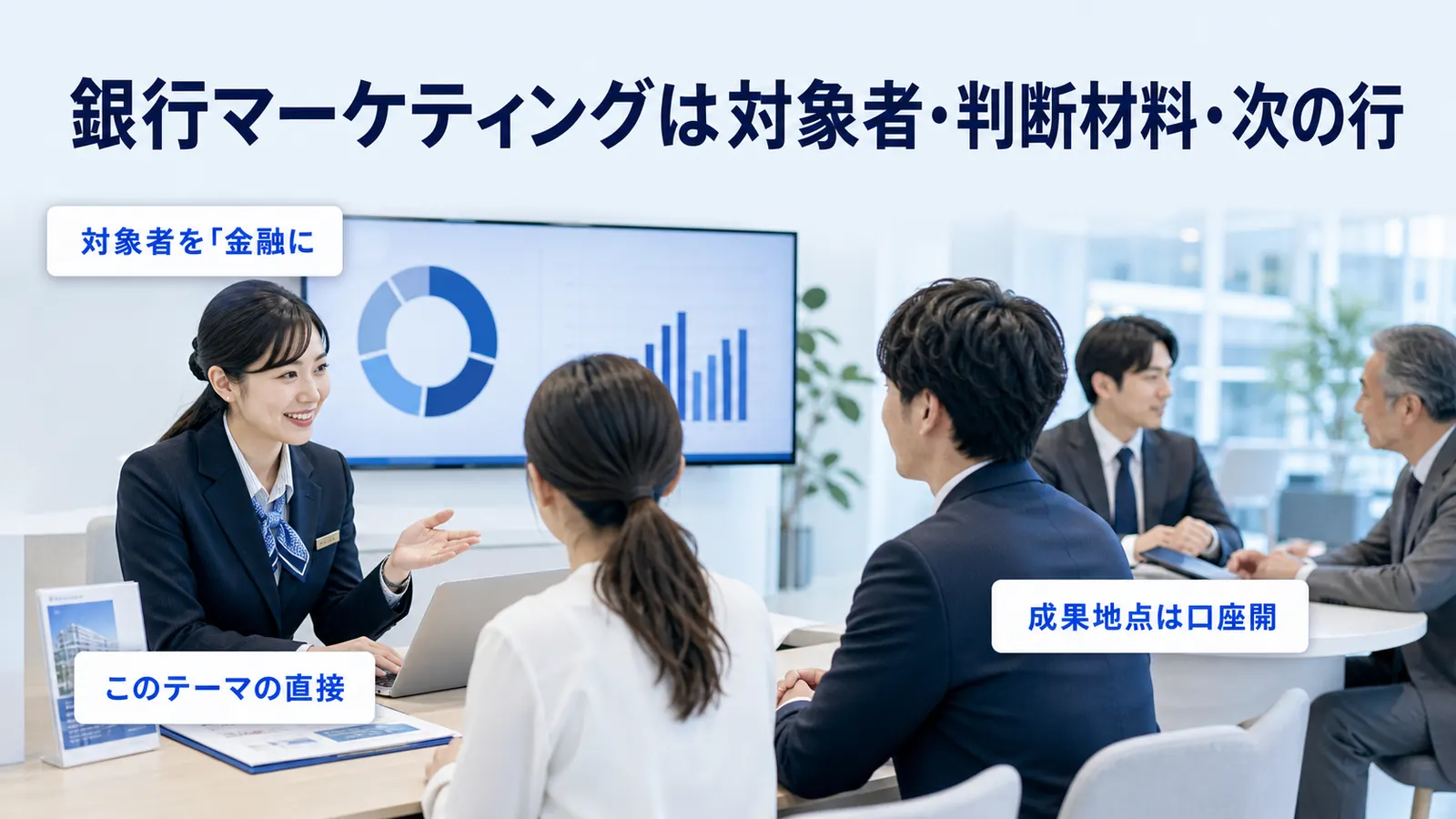 銀行マーケティングは対象者・判断材料・次の行