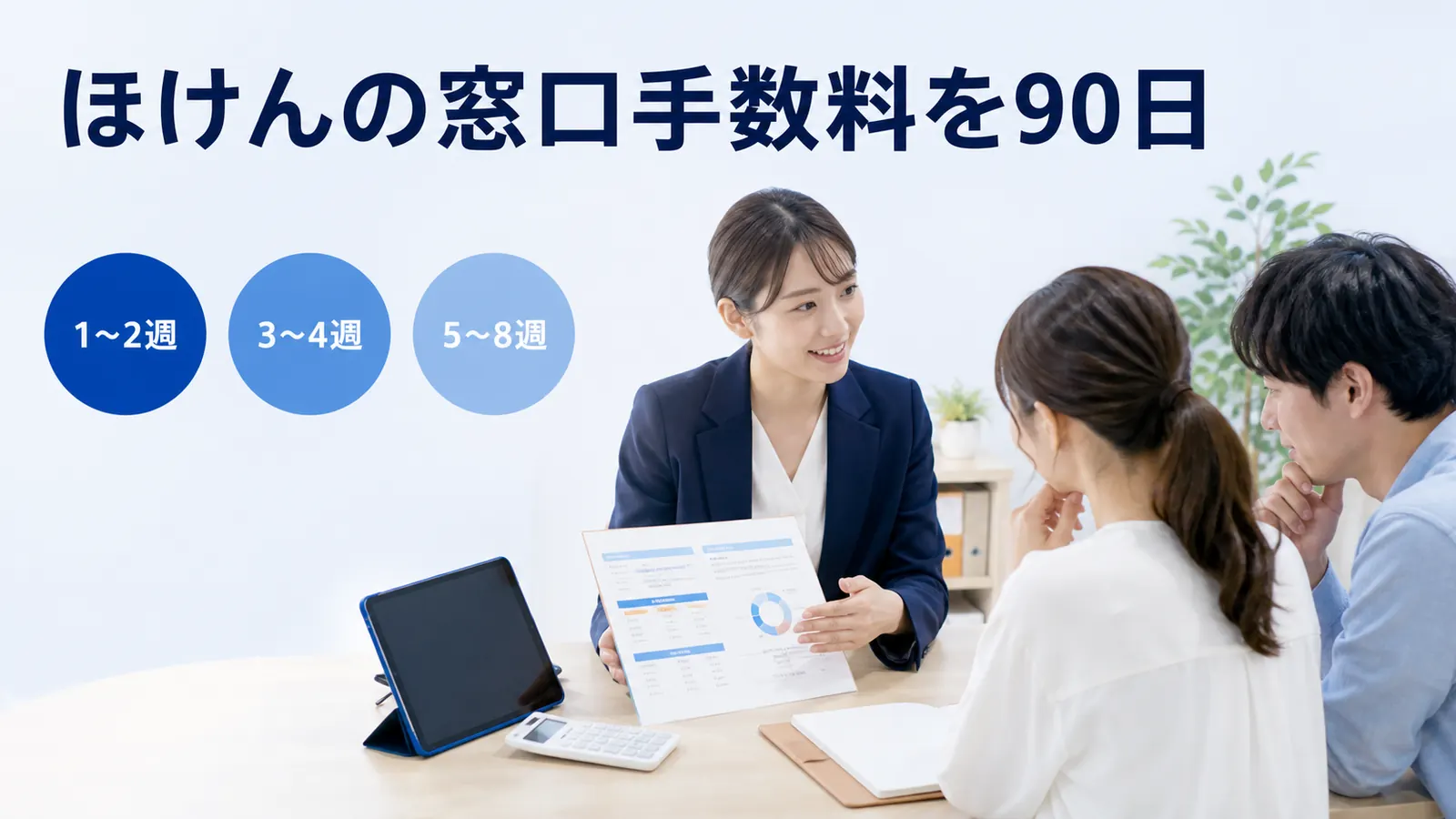 ほけんの窓口手数料を90日