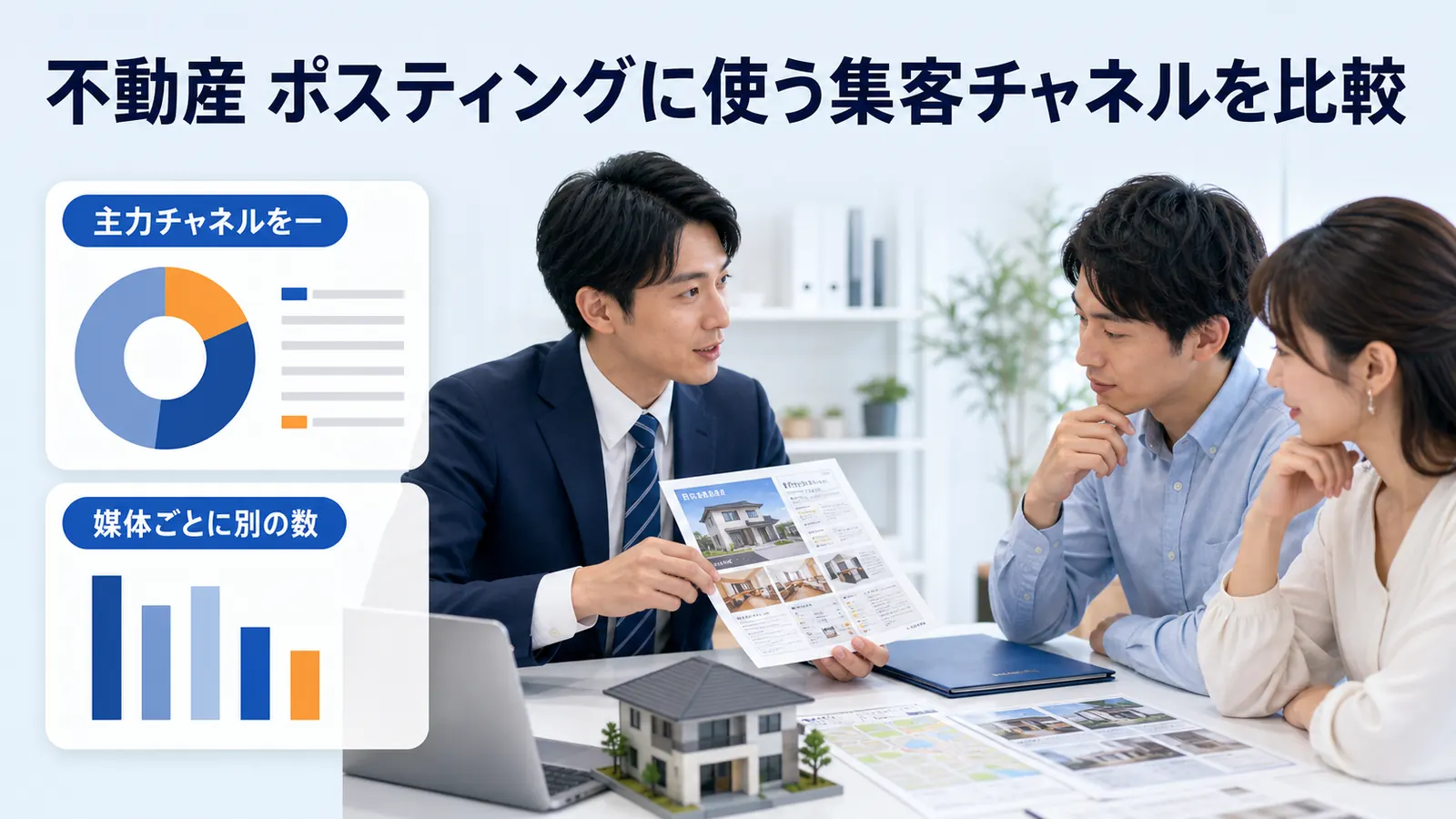 不動産 ポスティングに使う集客チャネルを比較